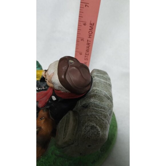 Vintage Chalkware Travelers Rest Homeless Man & Dog Figurine‎ Hand-Painted - Picture 6 of 16
